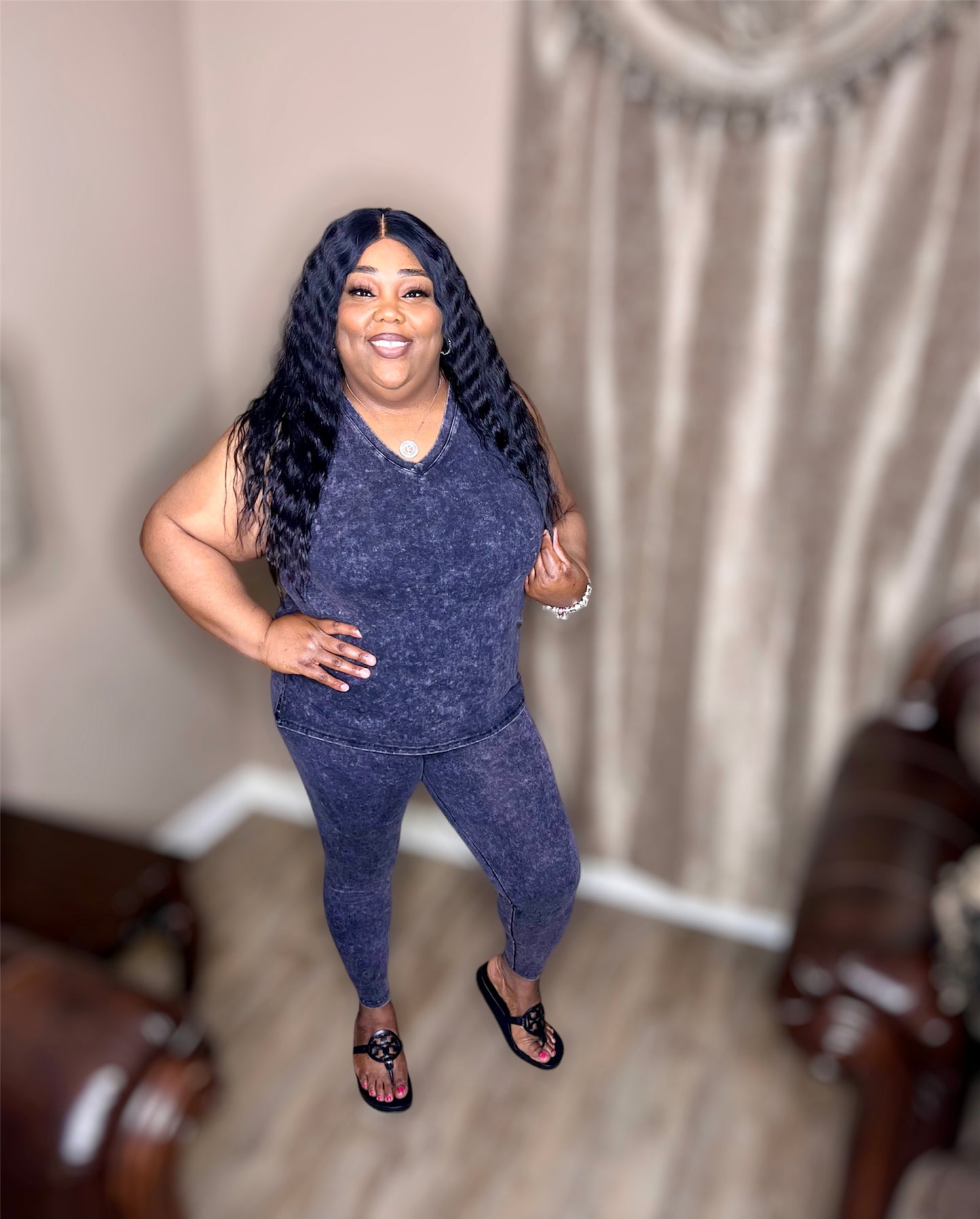 Charcoal Mineral Wash Leggings (Regular & Kurvy)