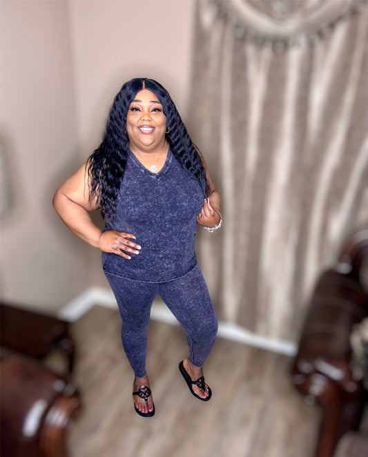 Charcoal Mineral Wash Leggings (Regular & Kurvy)