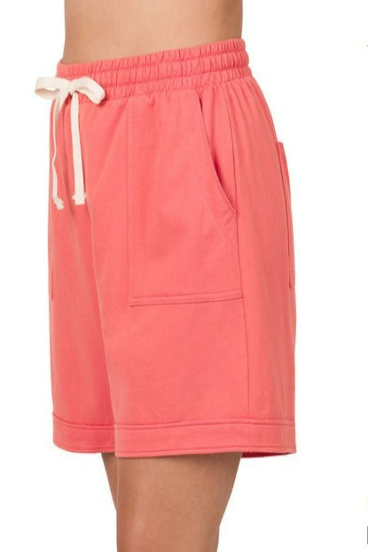 Drawstring French Terry Shorts (4 Kolors) (Kurvy)